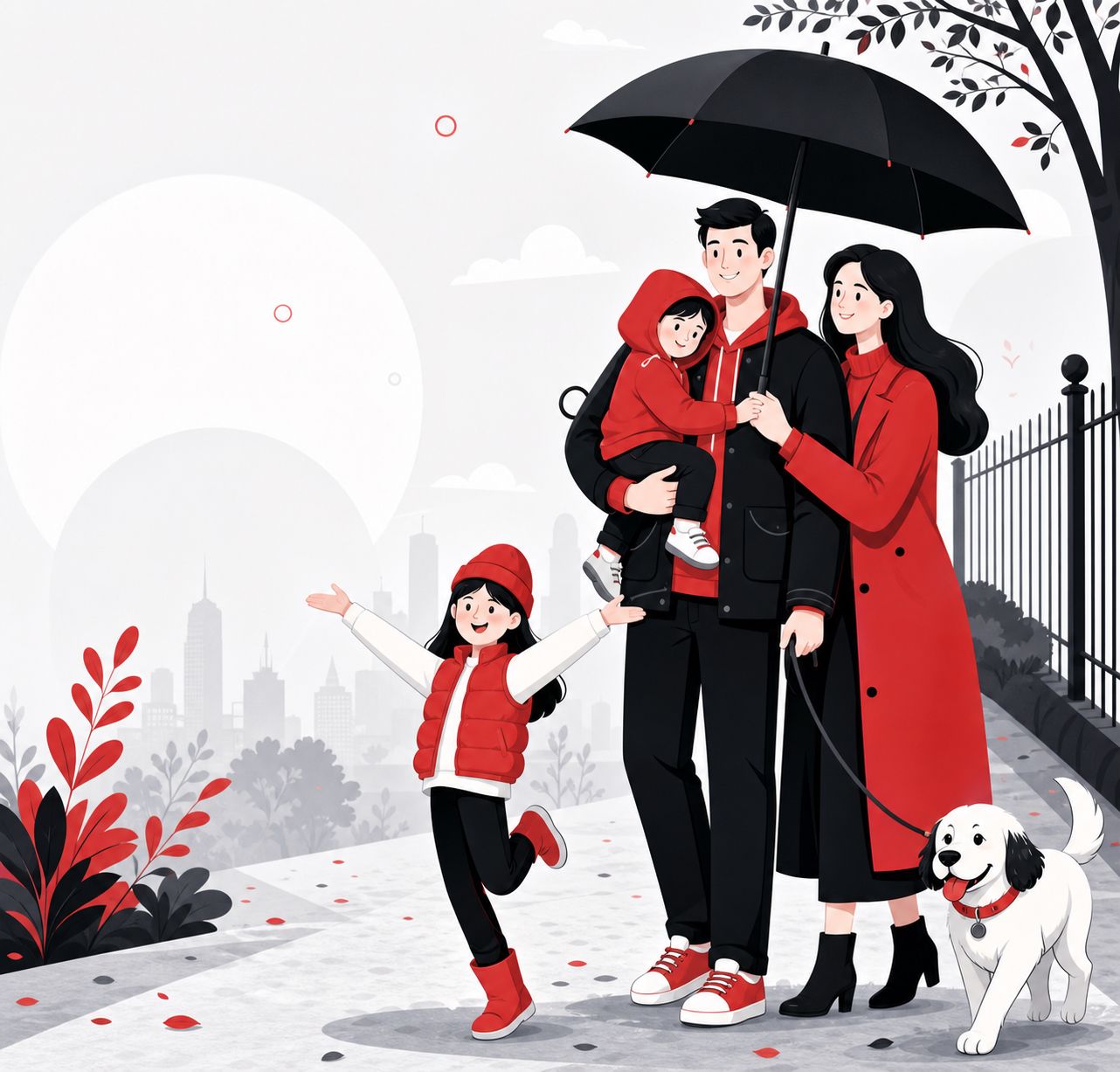Protecting What Matters Most - Family Illustration